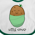 thumbnail image 4 of Inktastic Little Spud Green Boys or Girls Baby Bib, 4 of 4