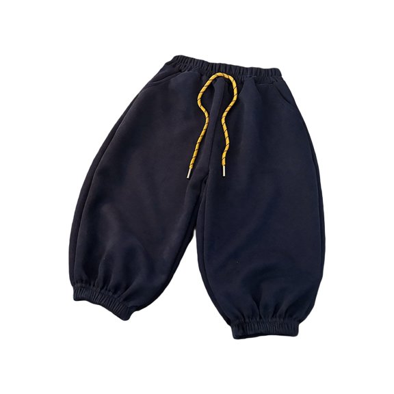 SJLDQY Boys Joggers Casual Wide Leg Sweatpants for Boys High Elastic Drawstring Waist Sweat pants with Pockets