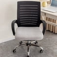 thumbnail image 6 of Office Chair Seat Cover for Computer Desk Chair, Washable Polyester Slipcover for All Seasons, Stretchable Fabric Protector for Home Restaurant, 1 Piece, 6 of 6
