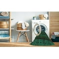 thumbnail image 2 of Ahgly Company Machine Washable Indoor Square Transitional Dark Forest Green Area Rugs, 9' Square, 2 of 7