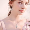thumbnail image 3 of Dorunmo Butterfly Cross Necklace 925 Sterling Silver for Women Forever in My Heart Crystal Butterfly Cross Necklace, 3 of 6