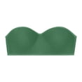 thumbnail image 3 of TrendVibe365 Strapless Bralette Women Invisible Shelf No Underwire Push up Tshirt Bra Padded Multiway Convertible Straps Adjustable Spaghetti Strap Crop Cami Top Comfort Lingerie Green L, 3 of 3