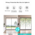 thumbnail image 4 of Window Privacy Film Eucalyptus Lemon Stained Glass Window Film Decorative Sun Block Window Cover Sage Green Plant Leaf Yellow Fruit Window Clings Static Adhesive Sticker for Bathroom 17.7"x39.3", 4 of 7