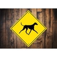 thumbnail image 2 of Azawakh Dog Diamond Aluminum Metal Decor Sign - 12" x 12", 2 of 4
