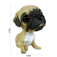 thumbnail image 3 of Dog Dashboard Car Interior Swing Decoration, Innovative Car Accessories, Resin Dog Car Pom-Pom Decoration with Spring Base, Suitable for Vehicles or Offices as Fun Decorations, 3 of 6