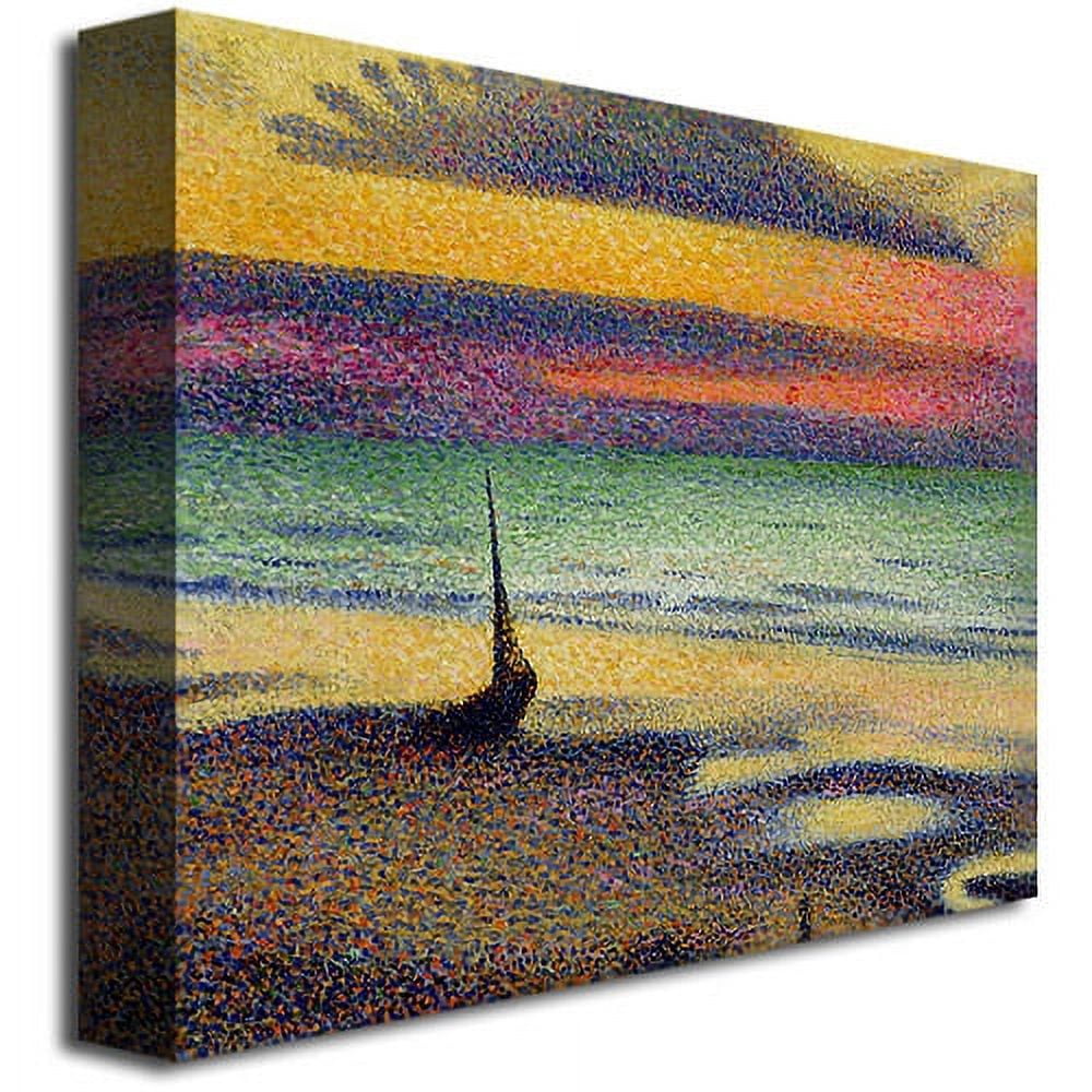 George Lemmen 'The Beach at Heist' Canvas Art 18 x 24