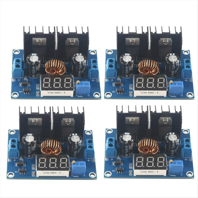 Módulo Reductor de CC XL4016E1 con Salida Ajustable Placa Reguladora CC-CC de 8 A con Módulo de Pantalla Digital