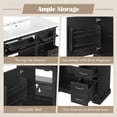 thumbnail image 3 of Christopher Knight Home 36" Bathroom Vanity with Sink, Tip-out Drawers, Soft-Close Doors, Black, 3 of 7