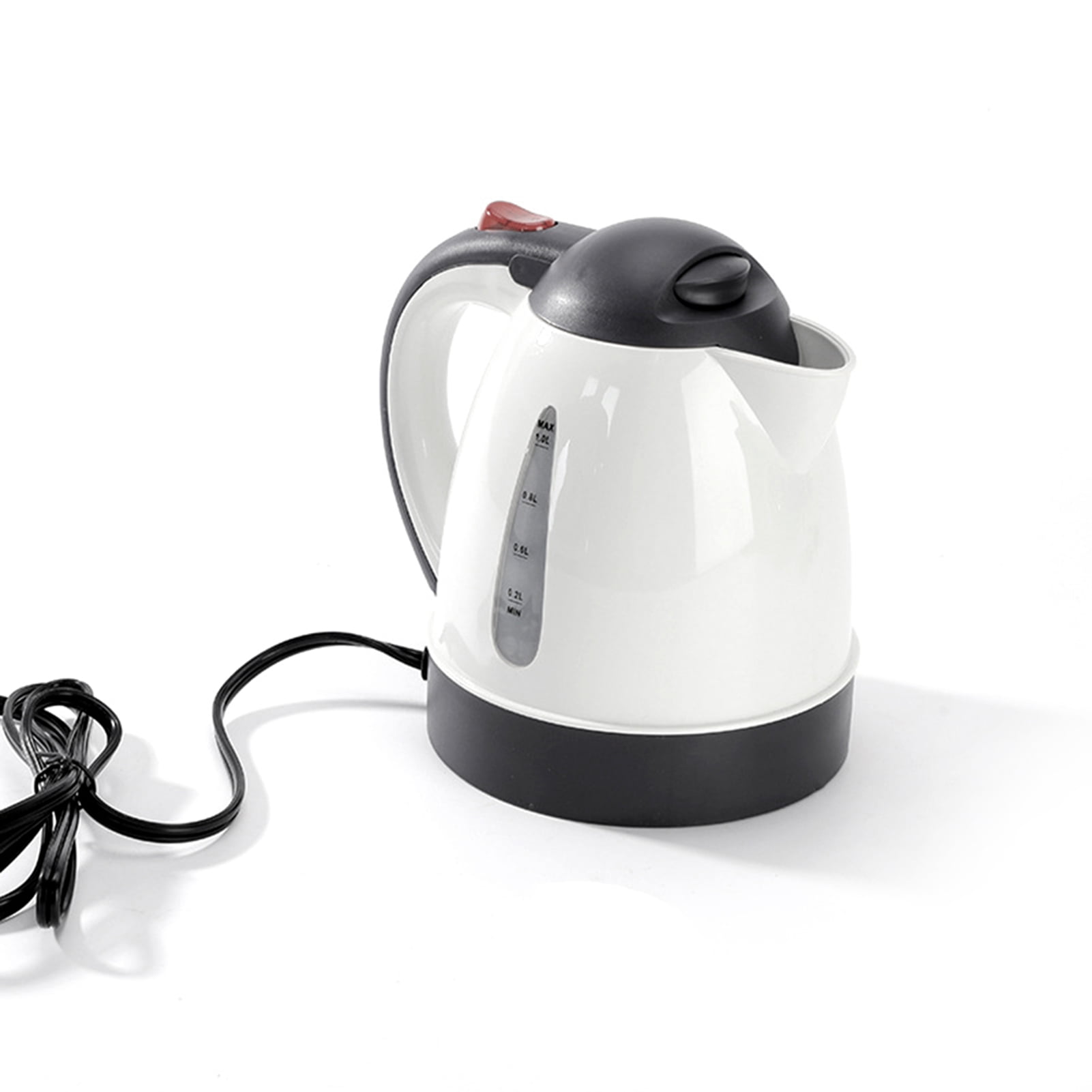 Car 1000mL Car Electric Kettle 12V 150W Portable Cigarette Lighter Kettle For Trip Travel White