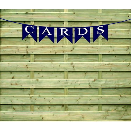 Cards Navy Paper Garland Bunting Party Decoration Banner