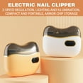 thumbnail image 6 of Electric Nail Clipper & Polisher,2-in-1 Automatic Nail Trimmer,Toenail Grinder for Thick Toenails Human,Safe Toe & Fingernail Trimmer for Seniors,Adults,Orange, 6 of 7