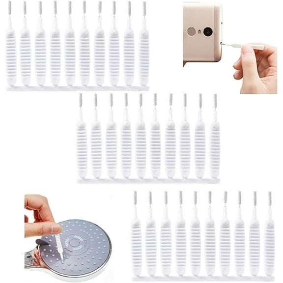 Shower Head Cleaning Brush,Shower Head Cleaning Brush for Small Hole Gap Hole Anti-Clogging Cleaning Brush Multifunctional Shower Head Cleaner Tool for Household (30pcs)