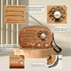 thumbnail image 5 of Altavoz Bluetooth ONCHEER, radio vintage portátil, estilo retro, 5 of 7