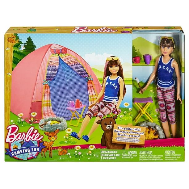 Camping Fun Tent, Skipper Doll and Accessories - NEW For 2016, Barbie Camping Fun includes tent