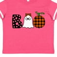 thumbnail image 4 of Inktastic Boo Halloween Ghost and Plaid Pumpkin Boys or Girls Toddler T-Shirt, 4 of 5