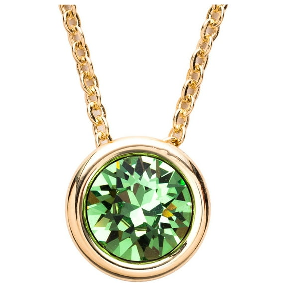 Crystal Luxe Gold Plated Swarovski Crystal Birthstone Necklace