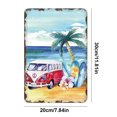 thumbnail image 2 of Placa de Metal Vintage de hierro, autobús de la paz, pintura Rectangular, Arte de la pared Decoración, 20x30cm, 2 of 9