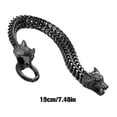 thumbnail image 3 of Minnieouse Cadena de eslabones de metal Acero inoxidable a prueba de herrumbre Colgante de muñeca de moda de larga duración Suministros Ropa, zapatos y accesorios Miscelánea Negro 19cm, 3 of 6