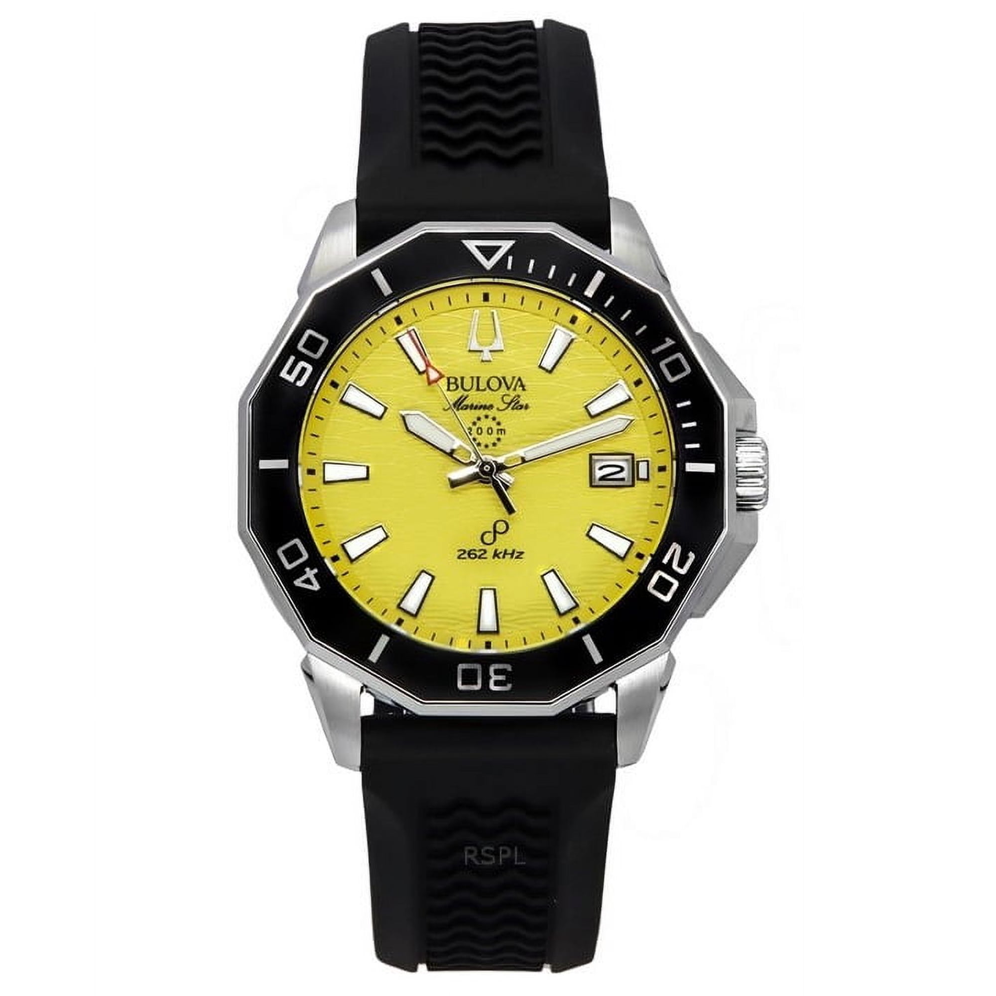Bracelet De Montre En Cuir Véritable Bulova - Noir - Largeur 18 Mm - Occasion