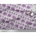 thumbnail image 3 of Soimoi Modal Satin Fabric Aztec & Tribal Elephant Ethnic Print Fabric by the Yard 42 Inch Wide, 3 of 3