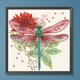 thumbnail image 2 of Kit de pintura de diamante con forma especial parcial 5D DIY Kit de libélula de Navidad 30x30cm, 2 of 9
