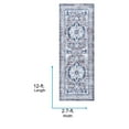 thumbnail image 4 of Livabliss Washable Rugs for Living Room, 3x12 Georgina Traditional Cream Runner Area Rug, Bedroom Dining Room Home Decor Stain Resistant Carpet (2'7" x 12' Runner), 4 of 7