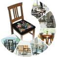 thumbnail image 6 of Set of 4 Removable Chair Seat Covers for Dining Room, Watercolor Cactus Stretchable Office Kitchen Chair Slipcovers Cushion Protector Floral Flowers Furniture Decor, 16.9x16.9 Inches, 6 of 6