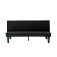 thumbnail image 6 of Gewnee 62.99 inch Multifunctional Folding Sofa Bed with 5-position Adjustable Backrest Faux Suede Double Sofa for Sitting and Sleeping,Suitable for Living Rooms,Offices.Black, 6 of 11