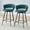 Antique Green, variant on Newest Two-Piece Rotating Swivel Chair, Dark Gray Cotton And Linen Soft Seat, Golden Metal Legs, Rust-Proof And Wear-Resistant, Suitable For Restaurant/Bar High Tables