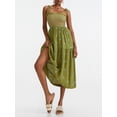 thumbnail image 6 of ZAXARRA Women Summer Dresses Spaghetti Strap Sundress Tie Up Smocked Maxi Dress Ruffle Tiered A Line Beach Dress, 6 of 9