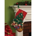 thumbnail image 4 of Bucilla Felt Applique Stocking Kit by Plaid, Under the Tree, 18", 4 of 7