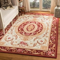 Safavieh Easy Care Chelsea Bordered Area Rug, Ivory/Burgundy, 4' x 6'