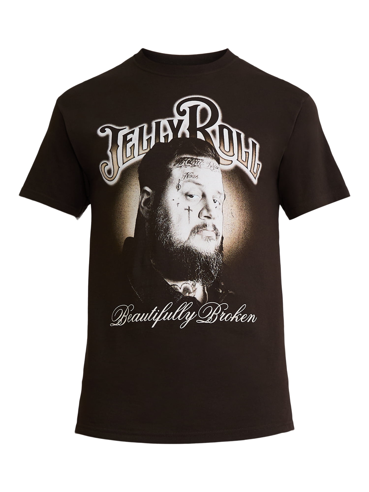 Jelly Roll Men's & Big Men's Beautifully Broken Graphic Tee Shirt, Sizes S-3XL