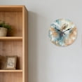 thumbnail image 6 of Hoease 10 Inch Silent Wall Clock, 3D Oil Painting Angel Decorative Wall Clock, Battery Operated Non-Ticking Round Clock for Living Room Bedroom Office Home Decor, 6 of 10