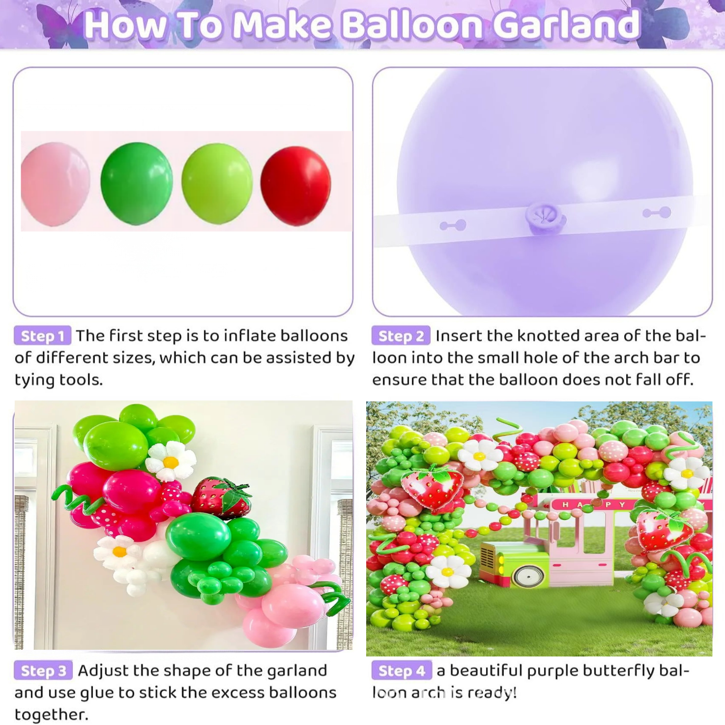 Strawberry Balloons Arch Kit 145 Pieces, Red Light Pink Green and White with Balloon for Strawberry Party Decoration, Girls or Boys Birthday  Berry Sweet Baby Shower Decorations
