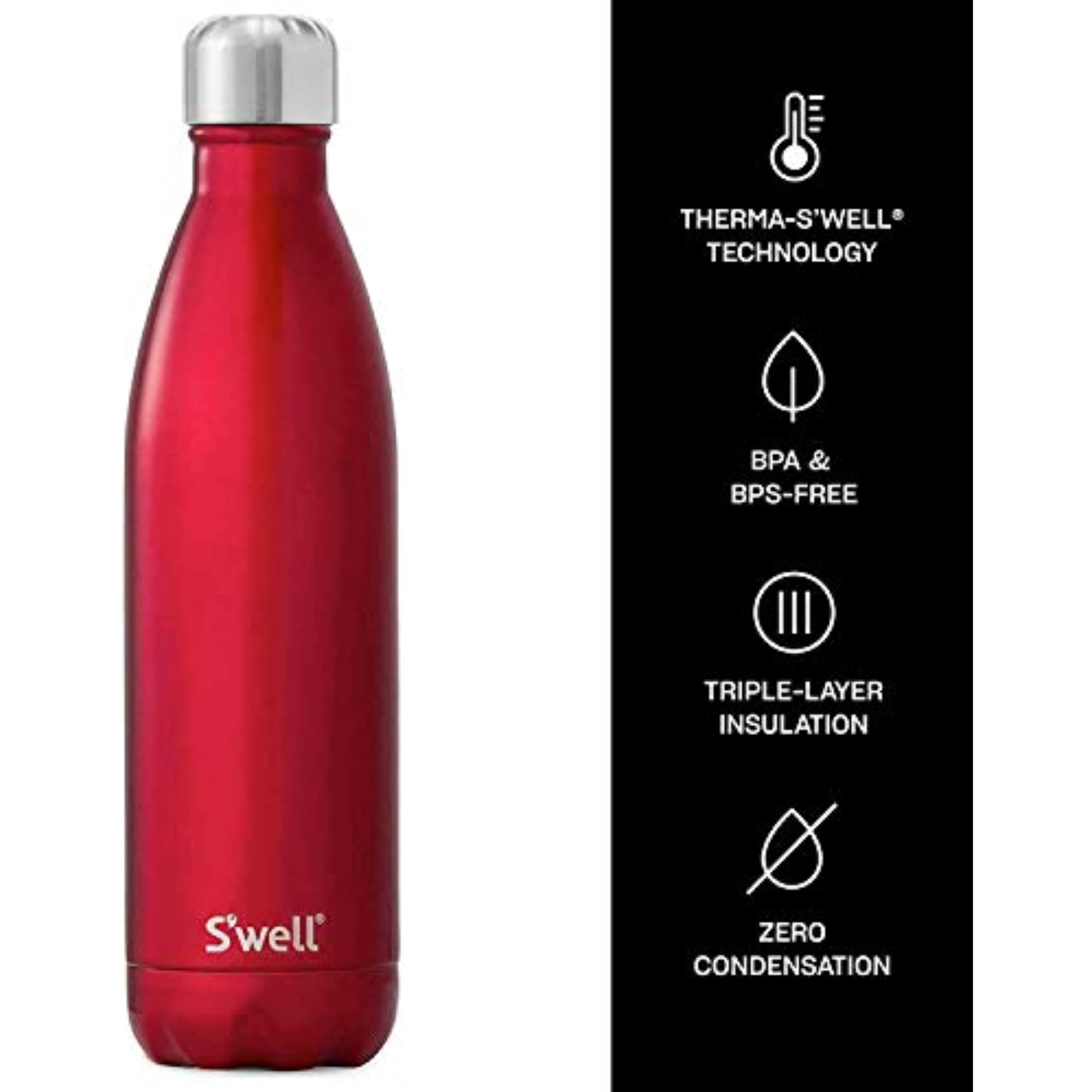 Purple and Green Hearts 25 oz Swell Water Bottle / Thermos