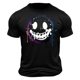 thumbnail image 1 of Top de Manga Corta, Hombre Casual Impreso Cuello de la Tripulación Camiseta, Manga Corta Blusa de Verano Poliéster, 1 of 9