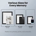 thumbnail image 6 of Asoricing 10-piece photo frame set - multi-size combination photo wall - perforated cardstock picture frame - black, 6 of 8