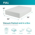 FDW 14 inch Gel Memory Foam Mattress Medium Firm Mattresses for Cool
