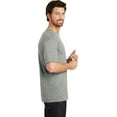 thumbnail image 3 of District Made Mens Perfect Weight Crew Tee-L (Heathered Steel), 3 of 6