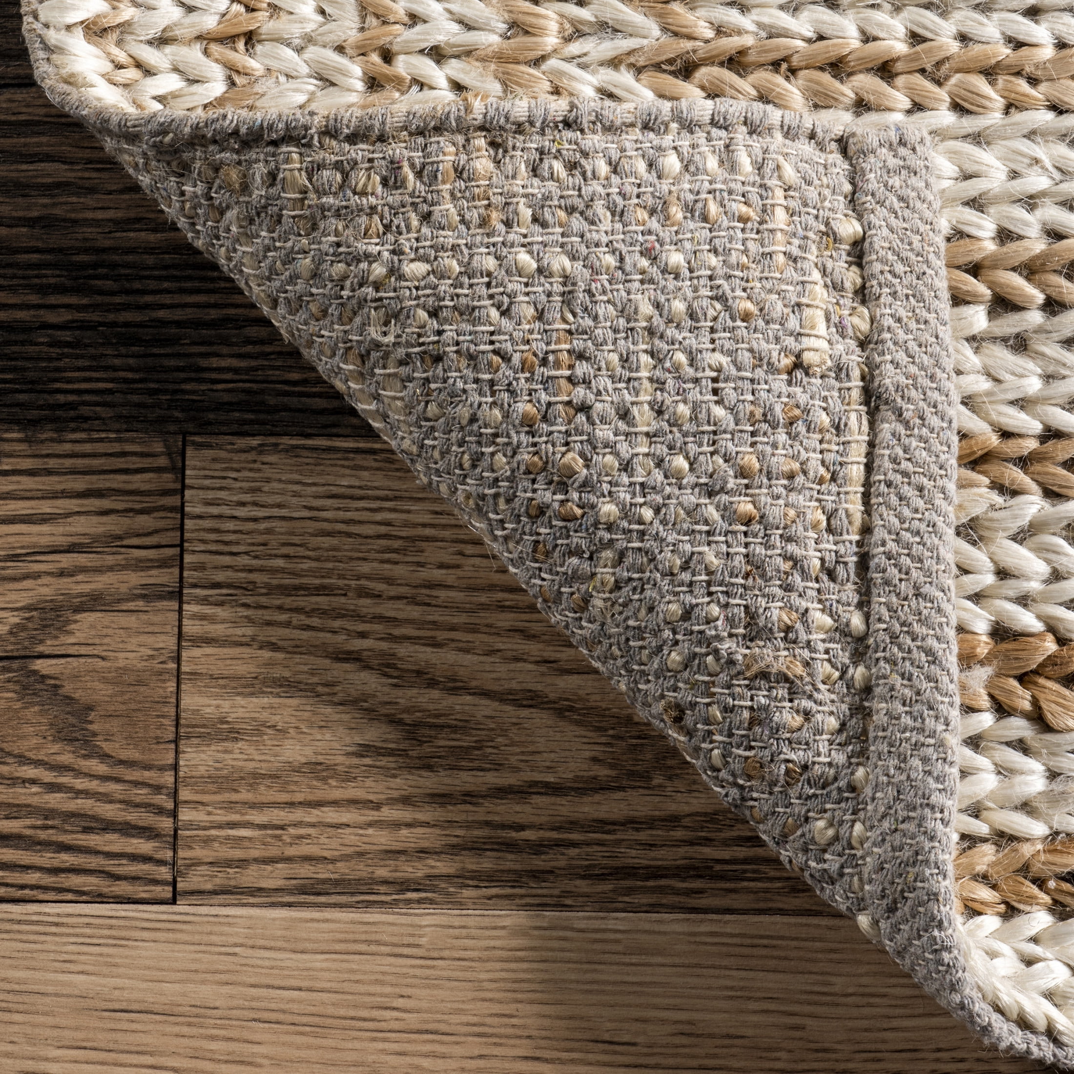 Rugs USA Grassland Handwoven Jute Area Rug, 7' 6" x 9' 6", Liess Ivory