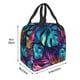 thumbnail image 3 of Easygdp Colorful Tropical Leaves Bolsa Térmica Premium - Tela Oxford Impermeable, Gran Capacidad, Bolsillo Frontal, Unisex para Trabajo, Escuela, Actividades al Aire Libre y Picnics, 3 of 8