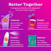 Lume Deodorant Plus Sweat Control Antiperspirant Deodorant Spray, Vanilla Bliss, 4.3 oz