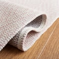 thumbnail image 5 of SAFAVIEH Martha Stewart Cotton Diamond Area Rug, Pink/Ivory, 6'7" x 9', 5 of 8