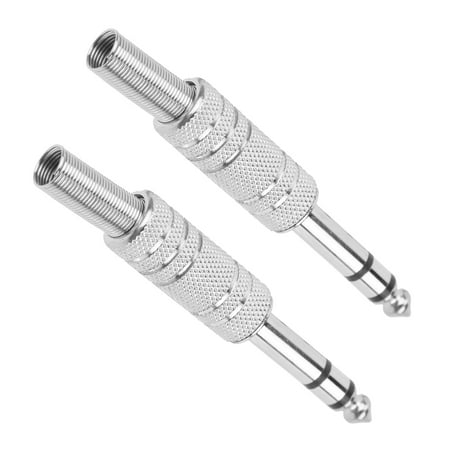 Audio Plug In Connector, 2Pcs Audio Adapter Male Joiner Audio