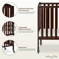 thumbnail image 6 of Dream On Me Birch 3-in-1 Folding Portable Mini Crib, Espresso, 6 of 7