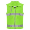 thumbnail image 2 of purcolt Womens Reflective Safety Vest High Visibility Multi Pocket Full Zip Waistcoats for Surveyor, Volunteer, Crossing Guard, Road, Construction, 2 of 7