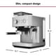thumbnail image 5 of KitchenAid Cafetera espresso semiautomática con molinillo de rebabas, 2,5 L, acero inoxidable cepillado, KES6551SX, 5 of 5