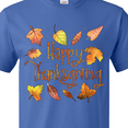 thumbnail image 4 of Inktastic Happy Thanksgiving Fall Leaves in Autumn Colors T-Shirt, 4 of 5