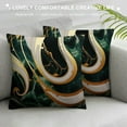 thumbnail image 3 of MLJA Dark Green Throw Pillow Covers Decorative Pillow Covers Abstract Cushion Cover Decor Pillow Case for Living Room Home Decor Sofa Couch Bed Chair Car(Dark Green), 3 of 5